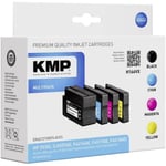 KMP MULTIPACK H166VX - Pack de 4 - à rendement élevé - noir, jaune, cyan, magenta - compatible - cartouche d'encre - pour HP PageWide Managed MFP P57750, P55250; PageWide Pro 452, 477