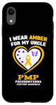 Coque pour iPhone XR Je porte de l'ambre pour sensibiliser mon oncle au pseudomyxome et à la péritonéine