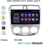 QWEAS Android 8.1 Stereo GPS Music Navigation Radio for Honda City 2008-2014 9"Touch Screen Multimedia Player Mirror Link Bluetooth Hands-free Calls SWC DAB USB