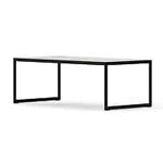 Englesson Square soffbord metall svart/sten Marble 122x62cm