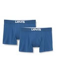 Levi's Men's Underwear-Trunk Shorts-Solid Basic (2-Pack), Indigo, M (Pack of 2)