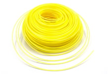 vhbw Câble de coupe 2.4mm jaune 88m pour tondeuses à gazon et débroussailleuses p.ex. Bosch, Einhell, Gardena, Husqvarna, Makita, Stihl, Wolf Garten