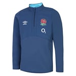 Umbro Unisex England 1/2 Zip Fleece (O2) Jnr Sweat Top, Ensign Blue Bachelor Button, YM UK