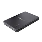 StarTech.com Boîtier SSD M.2 NVMe Thunderbolt 3 à 4 Baies - Boîtier Disque Dur Externe 1 DisplayPort vidéo et 2 Ports TB3 Downstream - Boîtier SSD Externe, 40Gbps, Alimentation 72W (M2E4BTB3)