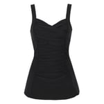 Damella Esther Basic Swimsuit Dress Svart 42 Dam