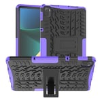 Tire Texture Tpu + Pc Stötsäkert case med hållare för Xiaomi Pad 5/5 Pro Purple