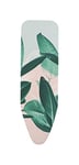 Brabantia 118869 Ironing Board Cover B, 124 x 38cm, Complete Set, Cotton, Tropical Leaves