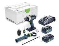 Festool Cordless Drill TDC 18/4 5,0/4,0 I-Plus QUADRIVE