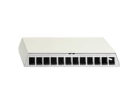 Rutenbeck Pp-Um A-12 Ap Rw - Patchpanel (Blindplatta) - Ytmonterbar, Lämplig För Väggmontering, Stationär, Din-Skenemonterbar - Ren Vit, Ral 9010 - 12 Portar