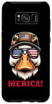 Galaxy S8+ Goose 4th July USA Flag Dad Father America Men Boys Kids Case
