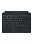 Microsoft Surface Pro Signature Keyboard - keyboard - with touchpad accelerometer Surface Slim Pen 2 storage and charging tray - QWERTZ - black - with Slim Pen 2 - Tastatur - Sort