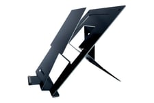 R-Go Document laptop stand Riser - stander til bærbar PC - ergonomisk foldning og justerbar, med dokumentholder, AGR-certificeret