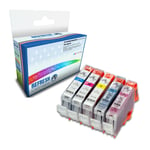 Refresh Cartridges 5 Colour Pack BCI-6 Ink Compatible With Canon Printers