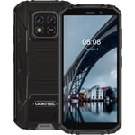 OUKITEL WP18 Pro Smartphone Robust Batteri 12500mAh IP68 Vattentålig 4Go 64Go 13MP Android 12 Dubbla SIM Mobiltelefon - Svart