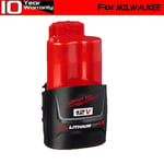For Milwaukee M12B2 12 Volt Lithium-ion 3.5 Ah 48-11-2420 Cordless Battery TOOL