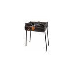 Imex El Zorro - barbecue rectangulaire charbon-bois avec support à paella 60 x 40 x 75 cm - 71585