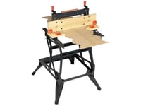 Black & Decker Wm550-Xj, Bärbar Arbetsbänk, Stål, Trä, Svart, 472 Mm, 1 Styck