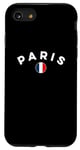 Coque pour iPhone SE (2020) / 7 / 8 Maillot de football France Football 2024 Drapeau Coq I Love Paris