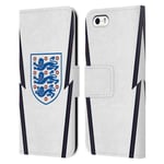 Head Case Designs Officially Licensed England National Football Team Home 2020/22 Crest Kit Leather Book Wallet Case Cover Compatible With Apple iPhone 5 / iPhone 5s / iPhone SE 2016