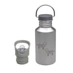 Lässig LÄSSIG Dricksflaska i rostfritt stål, Safari Tiger 500 ml