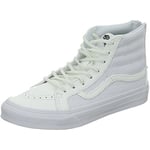 Vans Mixte Sk8-Hi Slim Zip Baskets, Perf Leather/True White, 38 EU