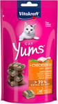 VITAKRAFT Cat Yums - Bouchées moelleuses au poulet et à l'herbe à chat
