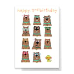 Scooby Doo 2nd Birthday Greetings Card - Standard Card