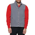 Tommy Hilfiger Men's Fleece Vest, Light Grey, L