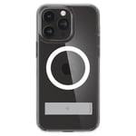 Spigen iPhone 15 Pro Ultra Hybrid Deksel S Magsafe Deksel With Stand  - Transparent