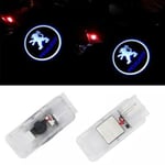 2 st välkomstlampor för Peugeot Peugeot 307/407/508/408/406/607/806 Led Laser Projector Lights Signs Dörrlampor Golvlampor - dontodent