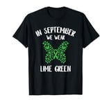 In September We Wear Lime Green Spinal Cord Injury T-Shirt