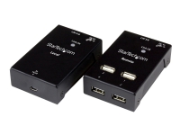 StarTech.com 4-Port USB 2.0 Extender - 165ft (50m) USB Over Cat5/Cat6 Extender - Compact USB 2.0 Over Ethernet Extender (USB2004EXTV) - USB-utvider - USB 2.0 - over CAT 5/6 - 4 porter - opp til 50 m - for P/N: SVA5N3NEUA