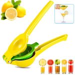 Squeezer Juicer with Premium Quality Squeeze Various Fruits Manually, Squeezer Manual Juicer Uses Aluminum Alloy Material to Save Time(Yellow)