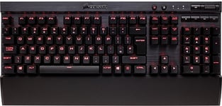 Corsair Vengeance K70 LUX Red LED Mechanical Keyboard (Cherry MX Blue), B