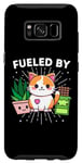 Galaxy S8 Cat Happiness Fueled By Plants Chocolate CatFunny Kawaii Case