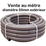 Tuyau PVC Pression Gris Semi-rigide à coller 50mm diamètre 5cm / Bassins et Piscine / Vente au mètre
