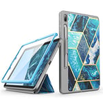 i-Blason Cosmo Étui de Protection pour Samsung Galaxy Tab S7 FE 12,4" (2021) Bleu océan