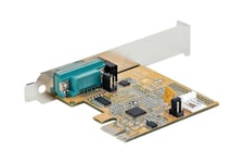 StarTech.com PCI Express Serial Card, PCIe to RS232 (DB9) Serial Interface Card, PC Serial Card with 16C1050 UART, Standard or Low Profile Brackets, COM Retention, For Windows & Linux - PCIe to DB9 Card (11050-PC-SERIAL-CARD) - seriel adapter - PCIe 2.0 -