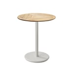 Cane-Line - Cafebordsunderrede - Drop - Sand/bordsskiva dia.60 cm -  Drop, Go - Teak - Småbord & Sidobord utomhus - Beige,Träfärgad