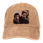 Ehghsgduh Unisex Baseball Caps Simon & Garfunkel Live 1969 Washed Dyed Trucker Hat Adjustable Snapback