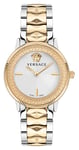 Versace VE2P00422 V-TRIBUTE (36mm) Silver Dial / Two-Tone Watch