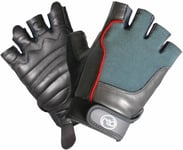 Fitness Mad Weight Lifting Gloves Mens Leather Strength Power Training Gym
