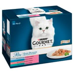 Gourmet Perle Pouch Ocean Delicacies Wet Cat Food Pouches - 12 X 85g
