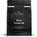 Whey Protein Powder 2kg Protein Works 100% Pure Chocolate Silk DATED 04/23