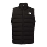 Men's Jacket North Face Logo Sleeveless Quilted Gilet in Black