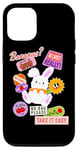 Coque pour iPhone 12/12 Pro Adorable lapin Take It Easy Cool