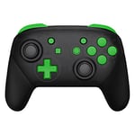 eXtremeRate Green Repair ABXY D-pad ZR ZL L R Keys for Nintendo Switch Pro Controller, DIY Replacement Full Set Buttons with Tools for Nintendo Switch Pro Controller - Controller NOT Included