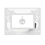 Generic Tree Of Life Mirrored Photo Frame L Silver