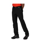 Regatta Mens Highton Stretch Waterproof Walking Trousers - Black - Size Small