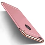 iPhone 6s Case, Midcas 3 in 1 Combination Hard Case Coated Anti-Fingerprint Non Slip Matte Surface Electroplate Frame Cover for iPhone 6 / 6s Rose Gold